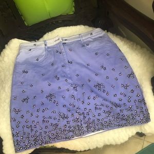 Vntg E SPRIT lavender floral skirt!
